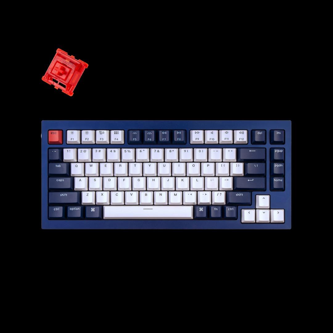 [ Promo 10.10 ] Keychron Q1 - Navy Blue + Phantom Red Switch KEYCHRON ...
