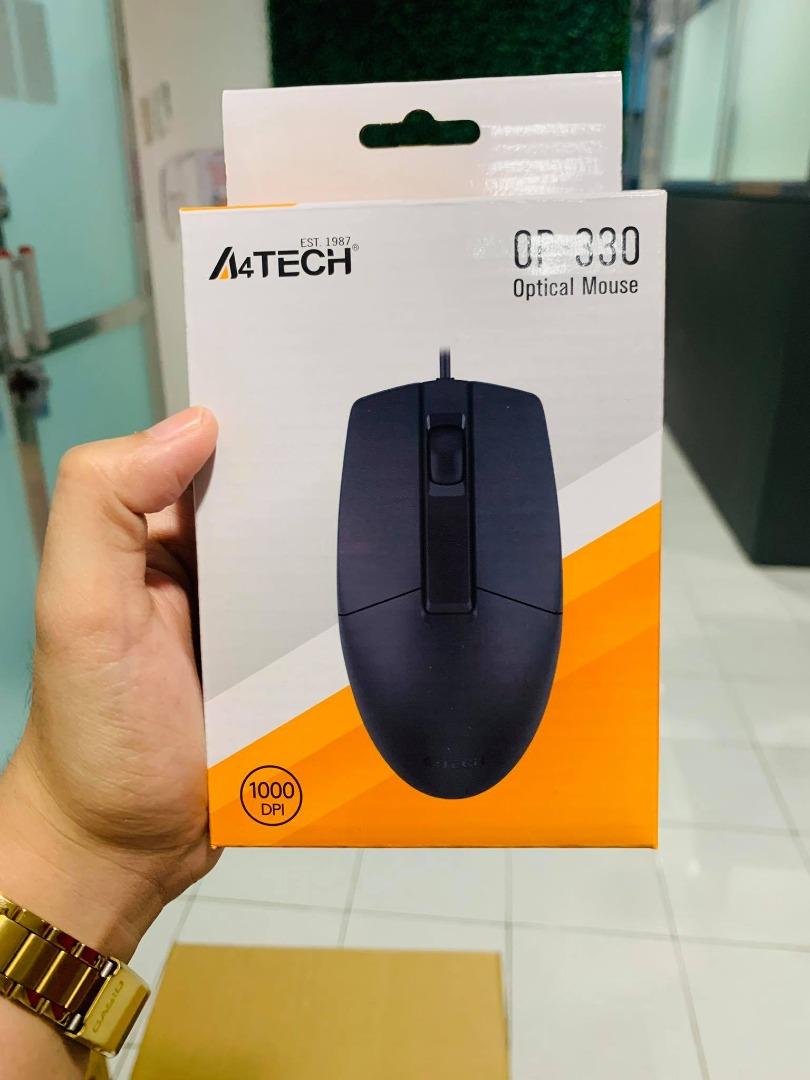 A4Tech OP-330 3D Optical Mouse Wired USB Black, Computers & Tech, Parts ...