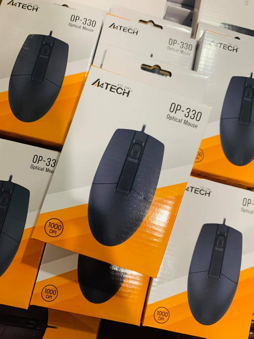 A4Tech OP-330 3D Optical Mouse Wired USB Black, Computers & Tech, Parts ...