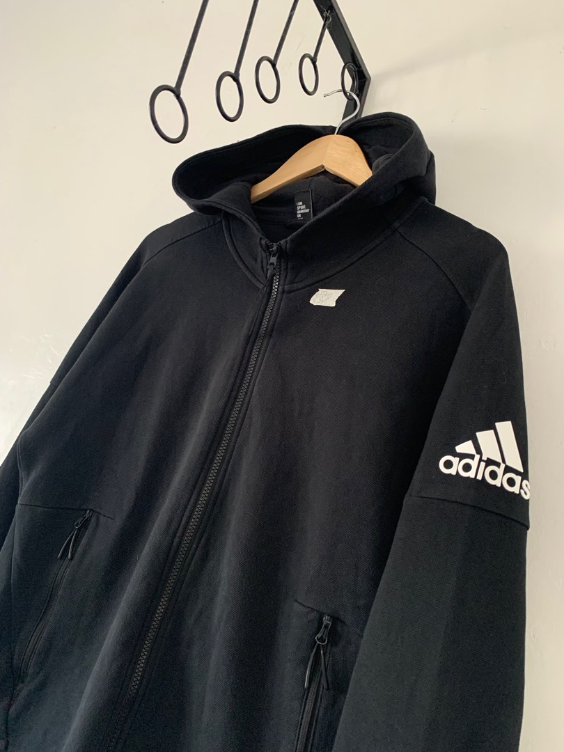 Adidas jacket with hood, Men's Fashion, Coats, Jackets and Outerwear on