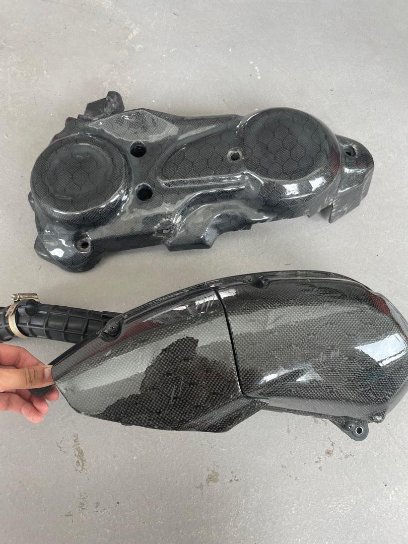 Aerox Air filter & CVT cover, Motorcycles, Motorcycle Accessories on