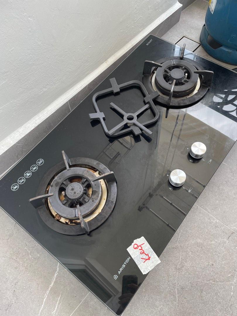 Ariston 76cm 2 Burner Gas on Glass (LPG), TV & Home Appliances, Kitchen