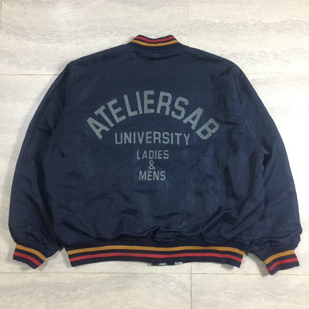 Vintage 80s Atelier Sab Reversible varsity jacket , Men's Fashion ...