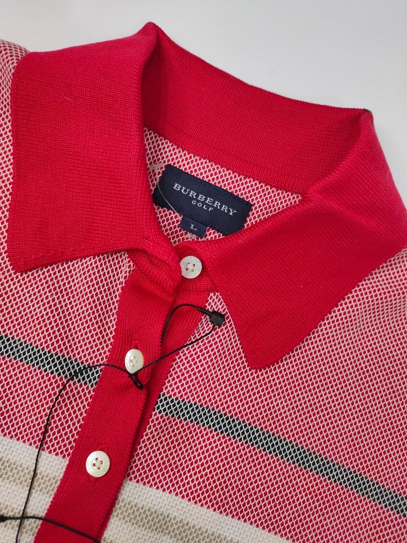 Authentic Burberry Golf Women Polo Shirt Made in Japan