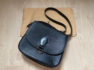 Authentic Louis Vuitton Black Epi Saint Cloud