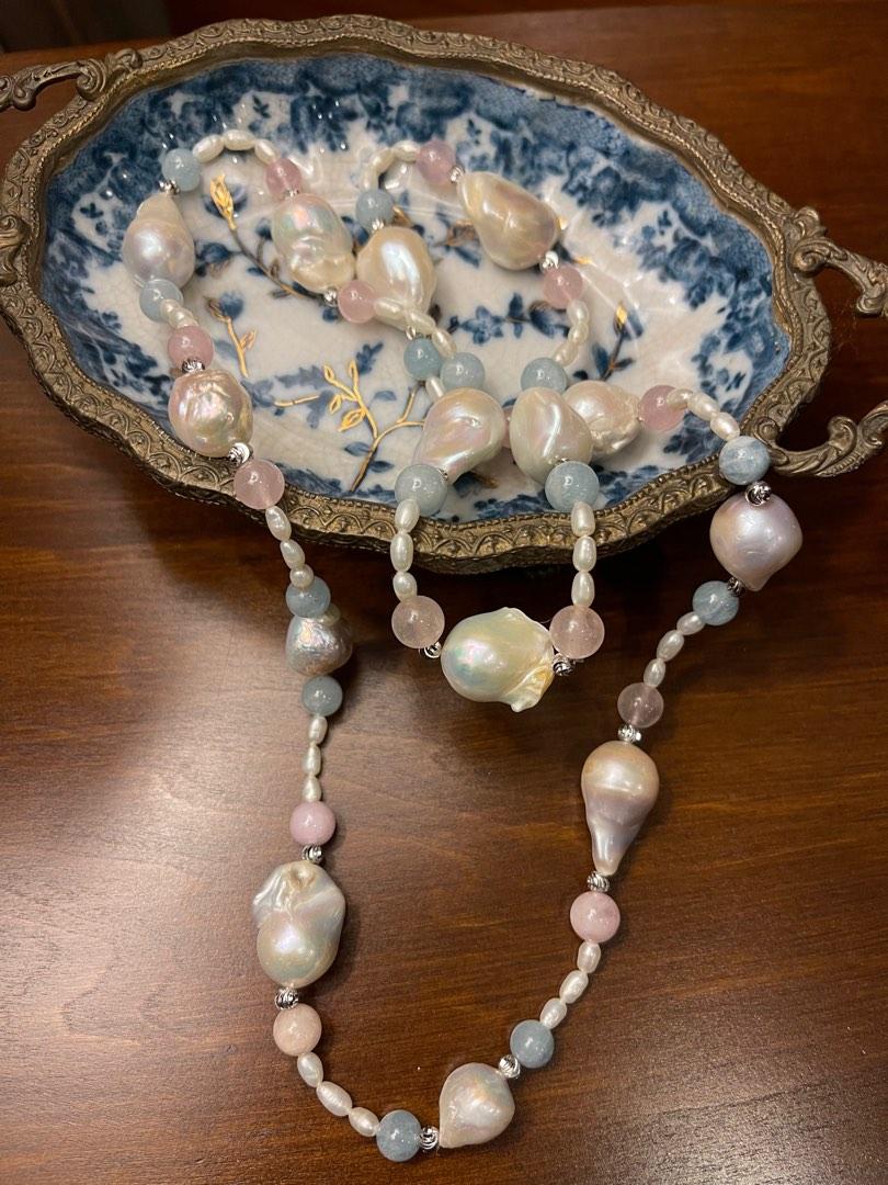 Boutique Fashion Pearl Zircon Long Necklace main image 0