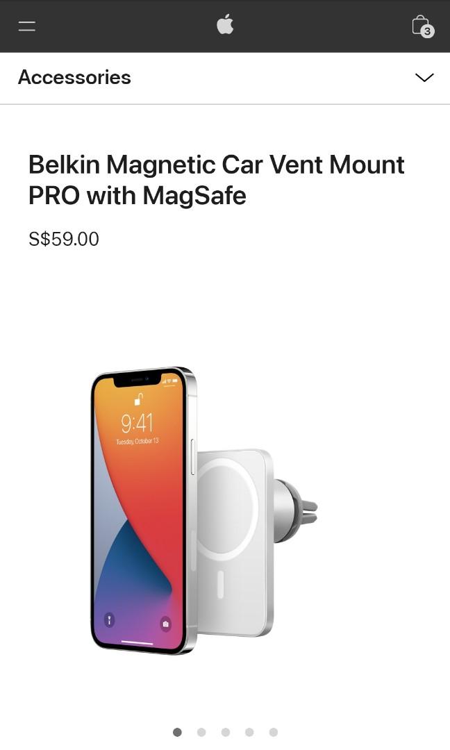 Belkin Magsafe Phone Car Vent Mount, Mobile Phones & Gadgets, Mobile