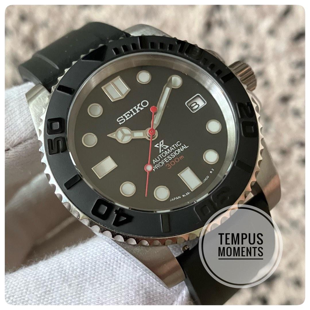 Black falcon ceramic custom build watch - Seiko mod, Men's Fashion, Watches  & Accessories, Watches on Carousell