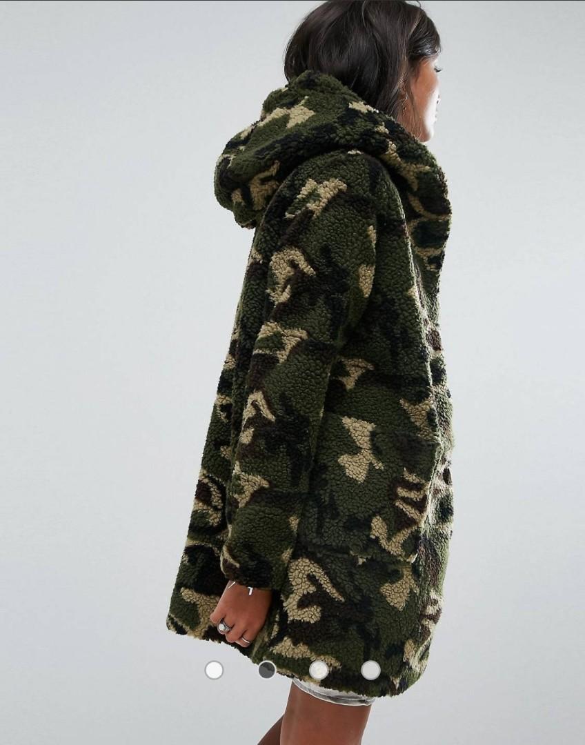 Furry hotsell camo jacket