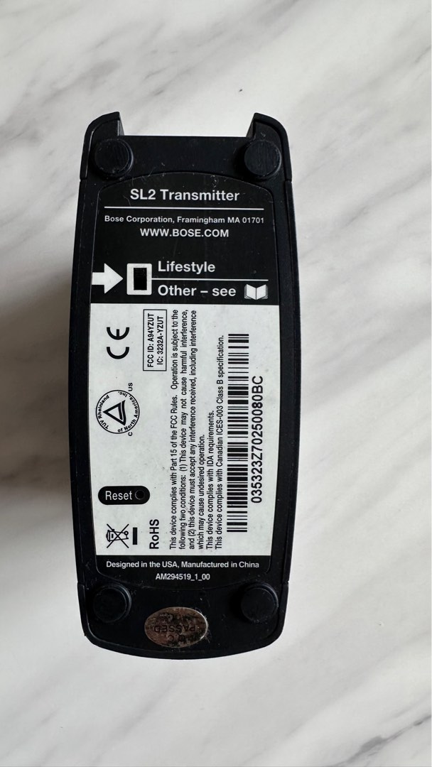 Bose SL2 Transmitter and power adapter, Audio, Soundbars, Speakers ...
