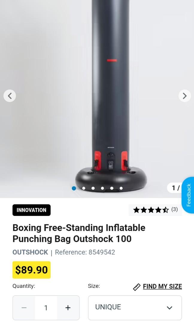 Boxing FreeStanding Inflatable Punching Bag Outshock 100, Sports