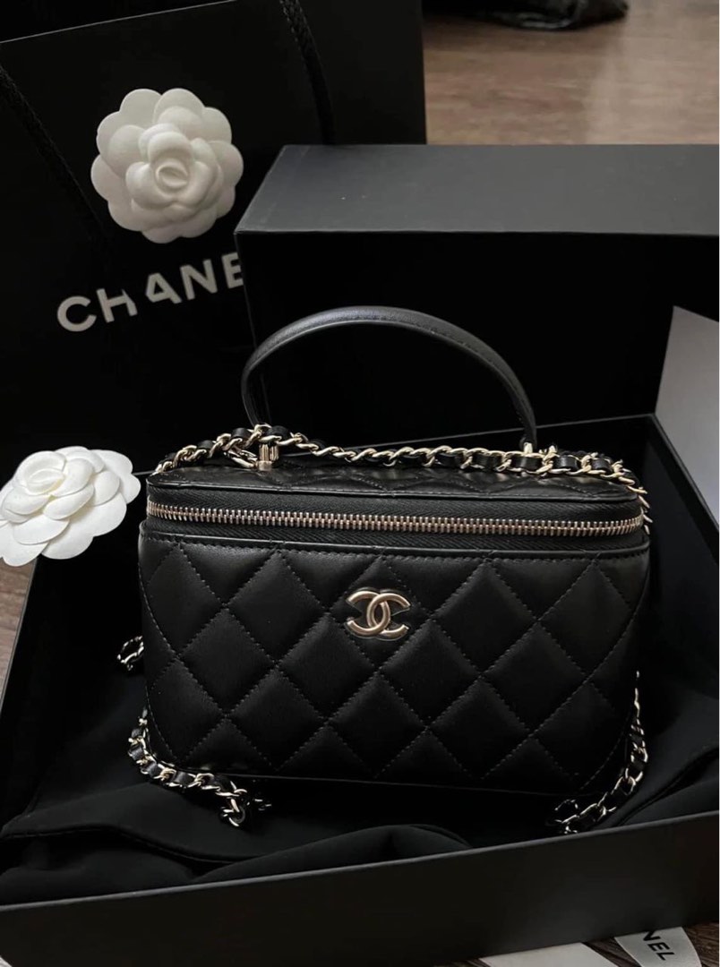 Brand new authentic Chanel 22a vanity top handle lamb, Luxury, Bags ...
