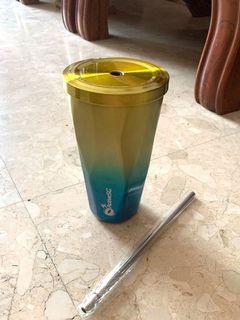 Brand New Thermal Cup with Straw