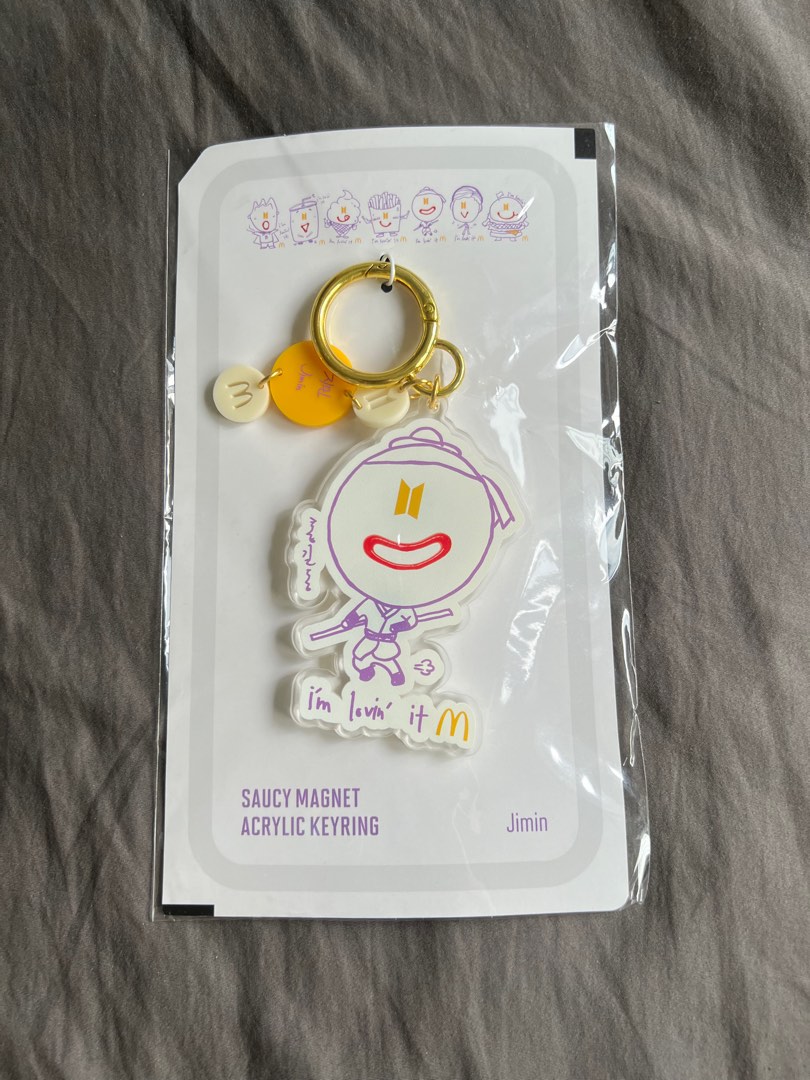 BTS x MCD Jimin Keychain, Hobbies & Toys, Memorabilia & Collectibles, K