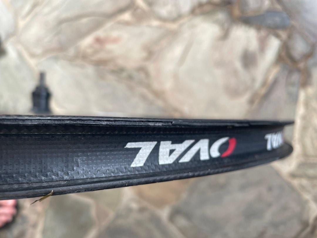 carbon tri spoke front wheel