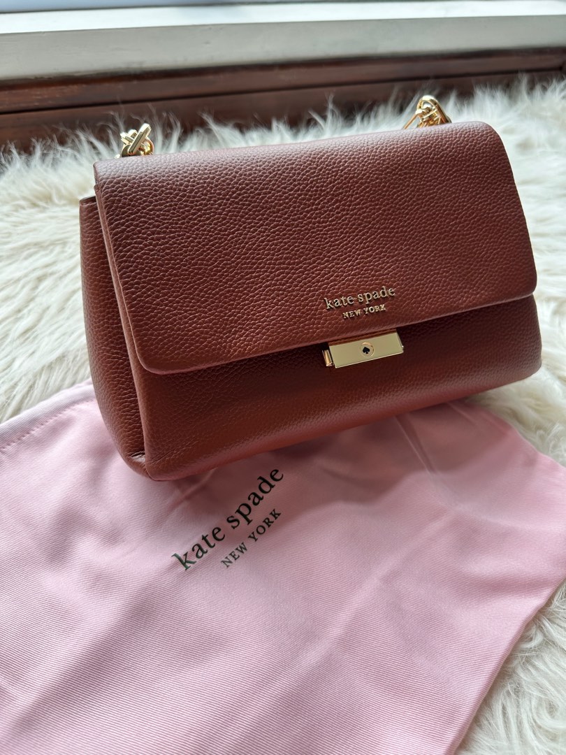 Carlyle Medium Shoulder Bag (Deep Umber) Kate Spade, Women's Fashion