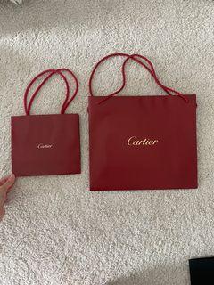 Cartier Paper Shopping Gift Bag 26x22cm Jewelry Accessory Used BULK DISCOUNT