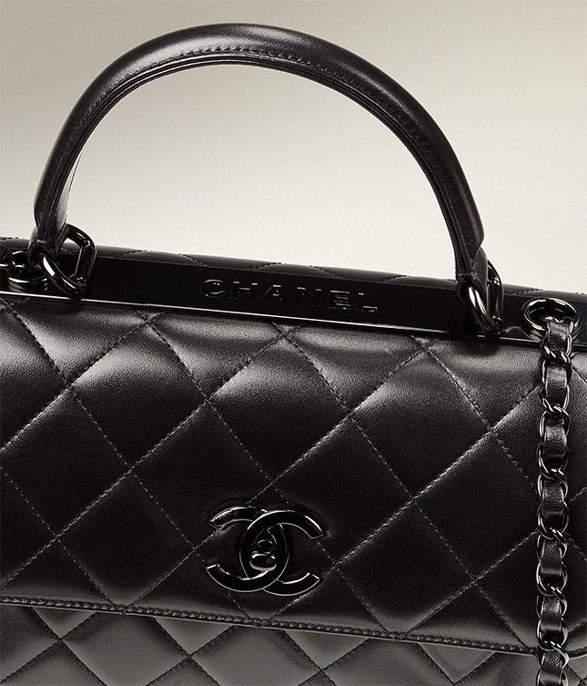 Chanel 2022 Trendy CC So Black bag (small), Luxury, Bags & Wallets