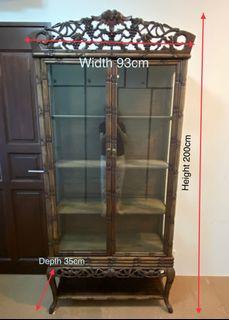 Chinese Antique Glass Display Cabinet
