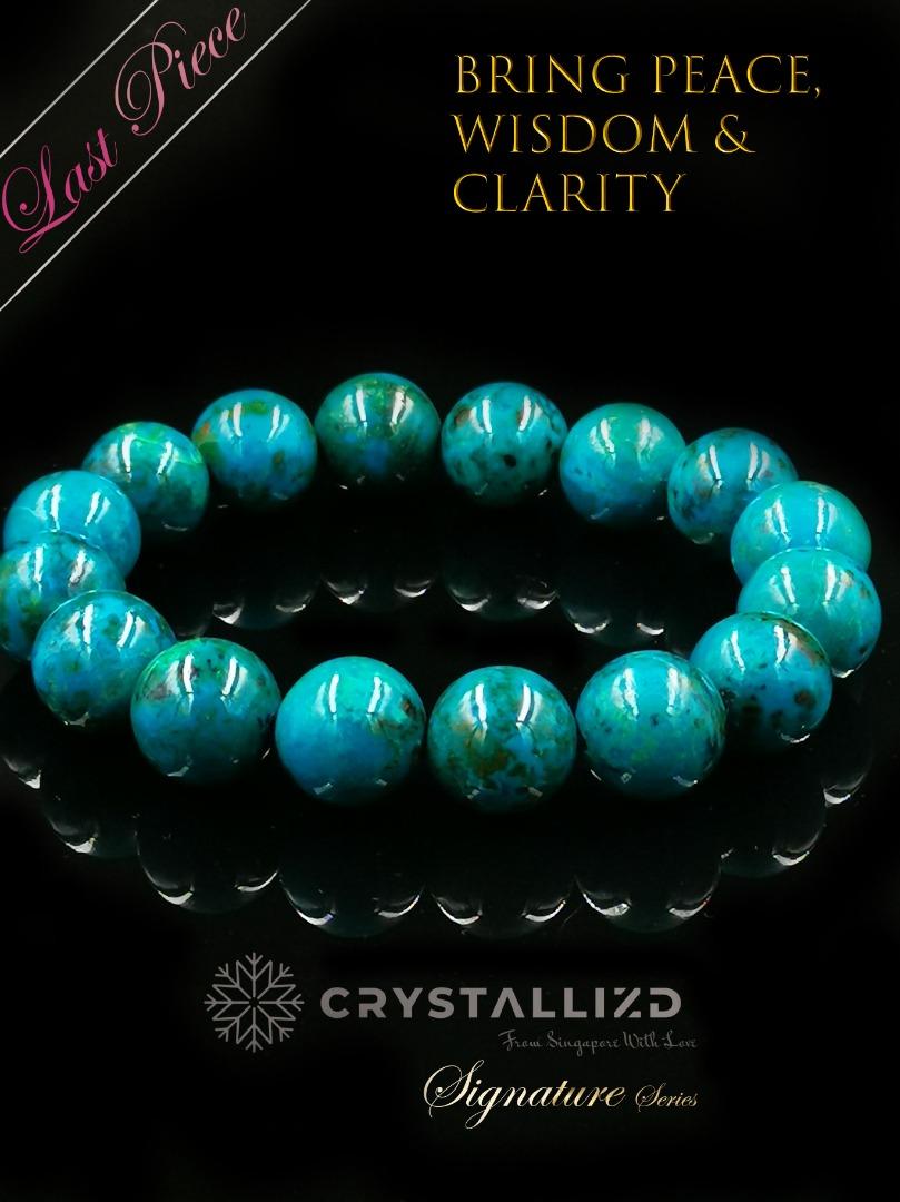 Chrysocolla beads bracelet sale