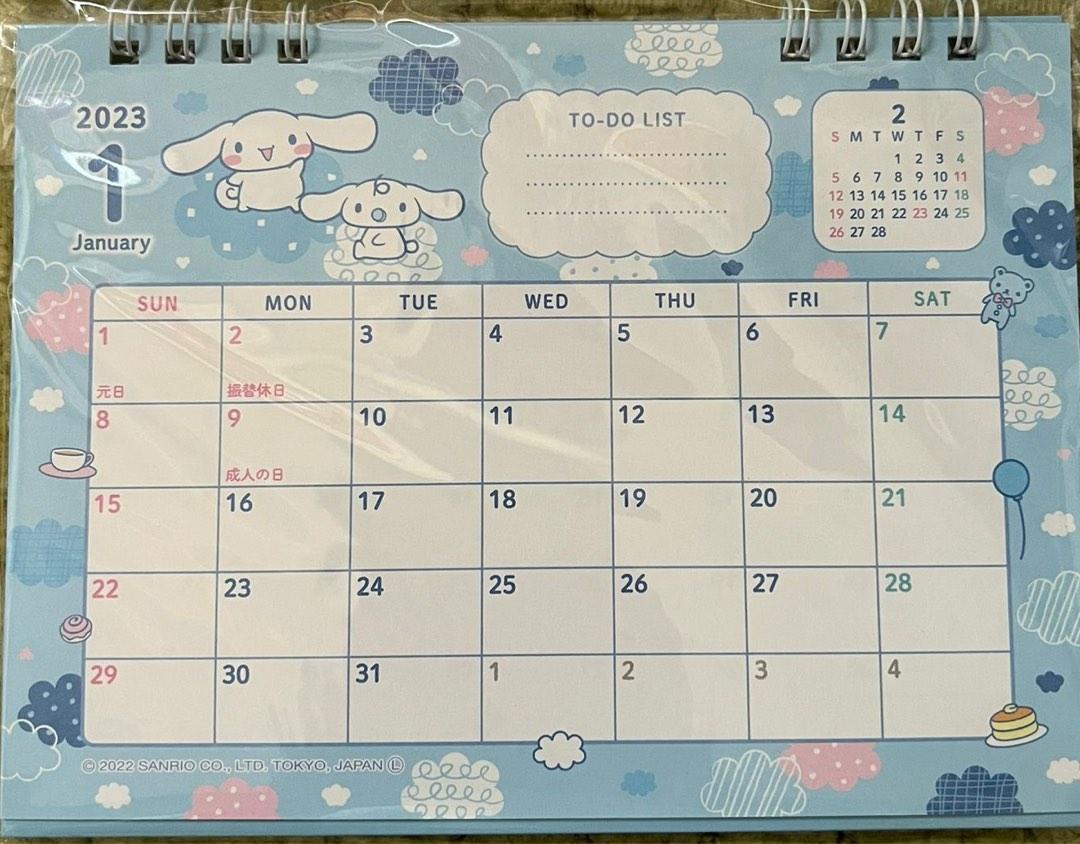 Cinnamoroll 2023 Desk Calendar (Sanrio Japan), Hobbies & Toys