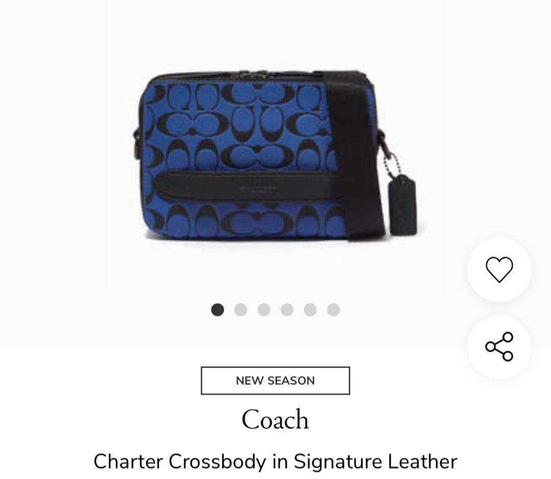 Coach 1941 Blue Charter Crossbody Hybrid Messenger Bag Coach 1941