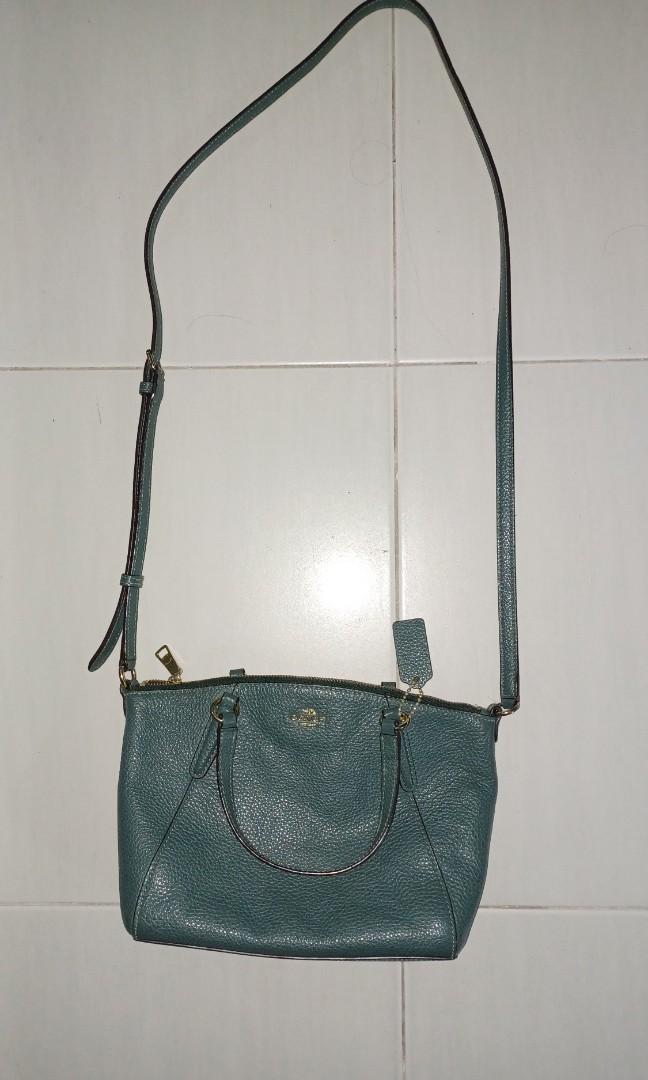 Coach sling bag dark green