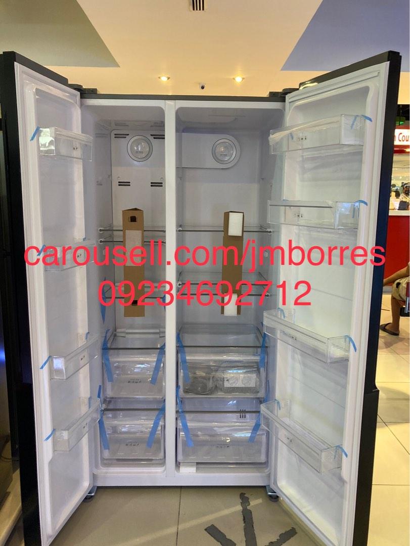 condura ref no frost side by side inverter 20cuft css 562i css562i black glass door SxS TV Home Appliances Kitchen Appliances Refrigerators and Freezers on Carousell