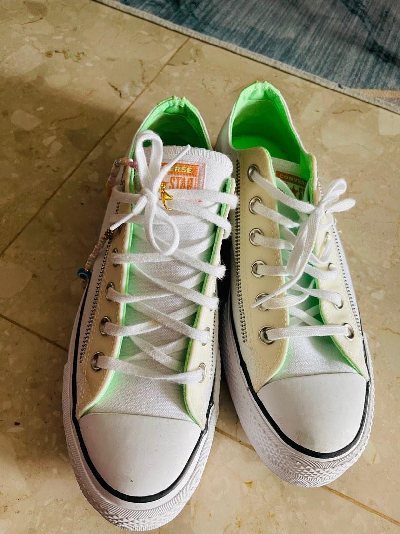 Converse Green very new Women s Fashion Footwear Sneakers on