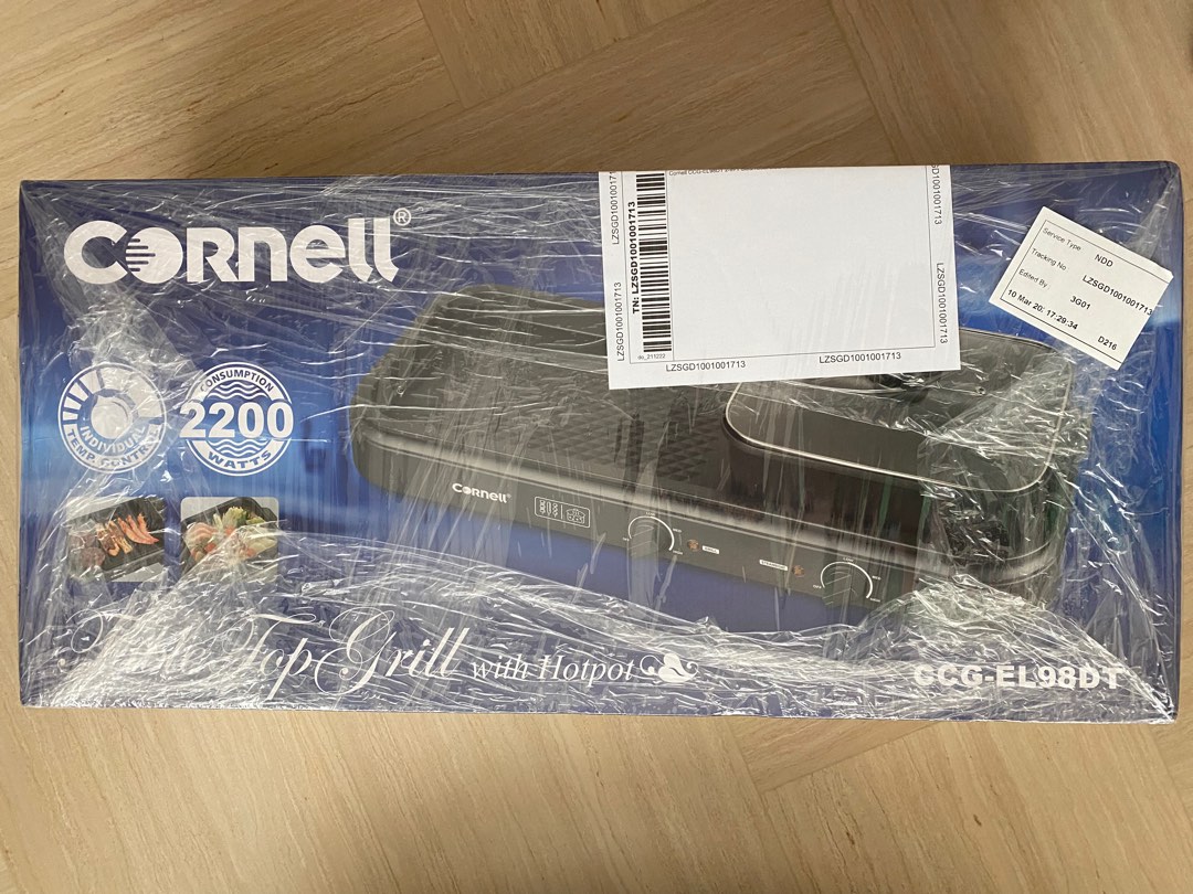 Cornell CCGEL98DT Table Top Grill with Hotpot, Furniture & Home Living