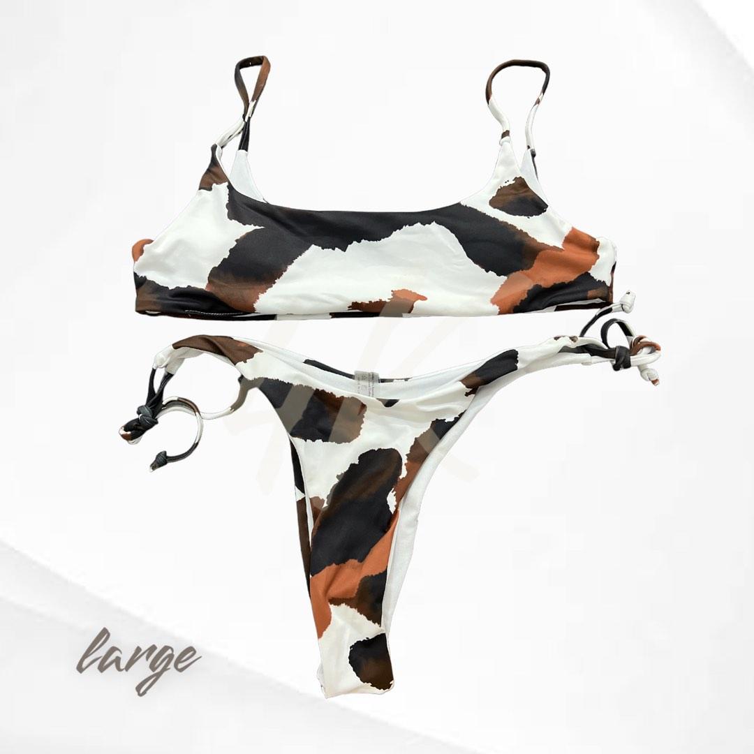 Cow Print Swimsuit Top