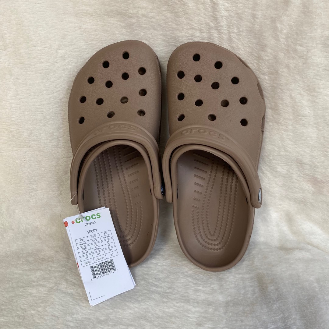 crocs classic brown