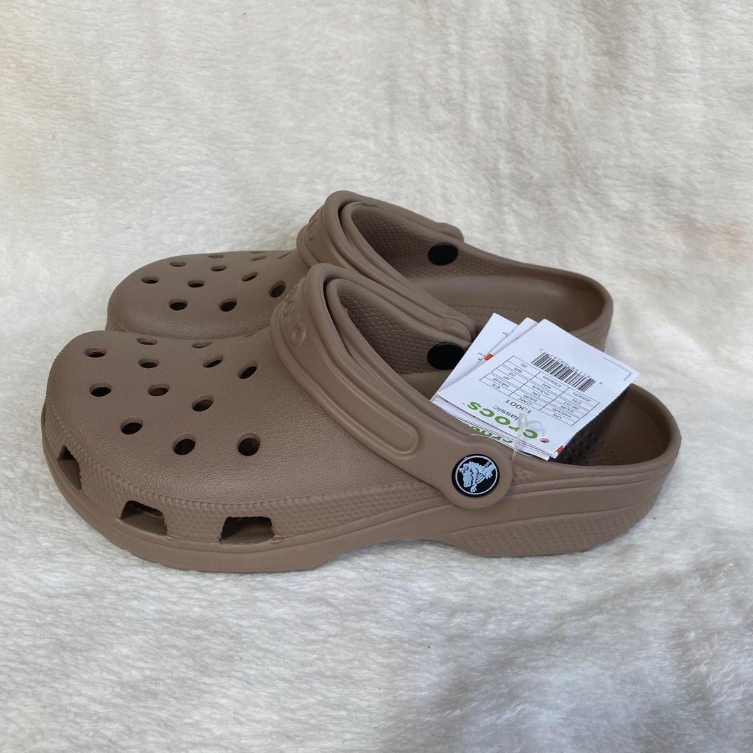 Crocs Classic Clog Brown Womens Fashion Footwear Sandals On Carousell