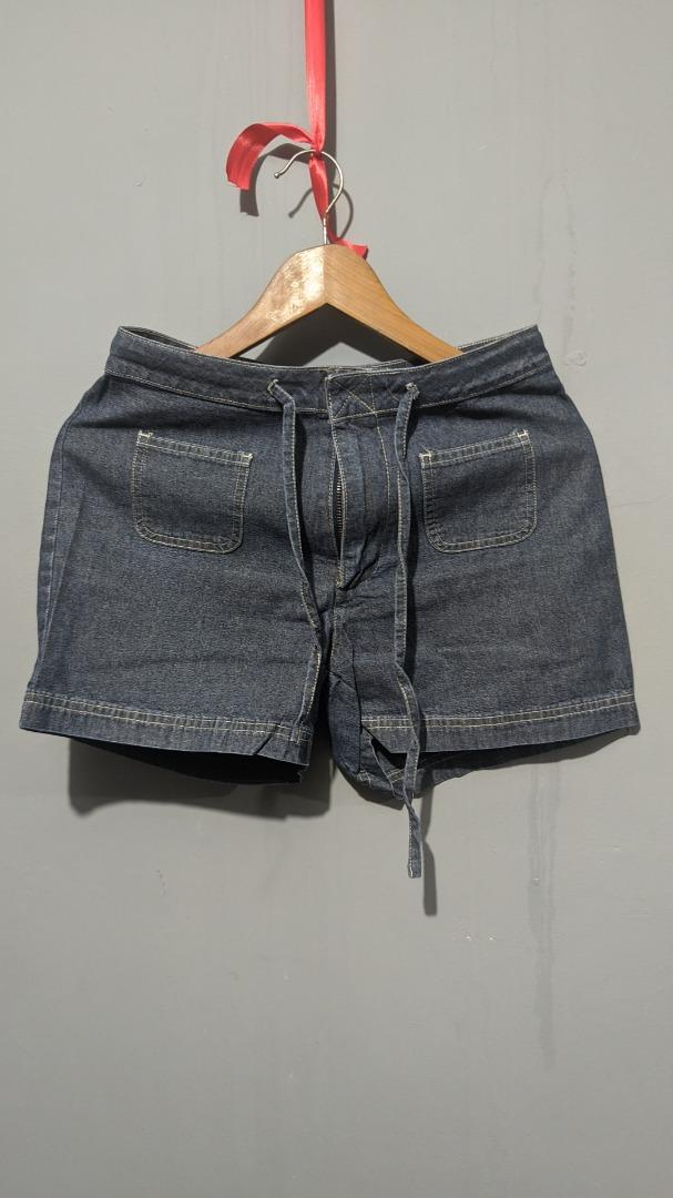 Dark Blue Denim Shorts, Women's Fashion, Bottoms, Jeans on Carousell