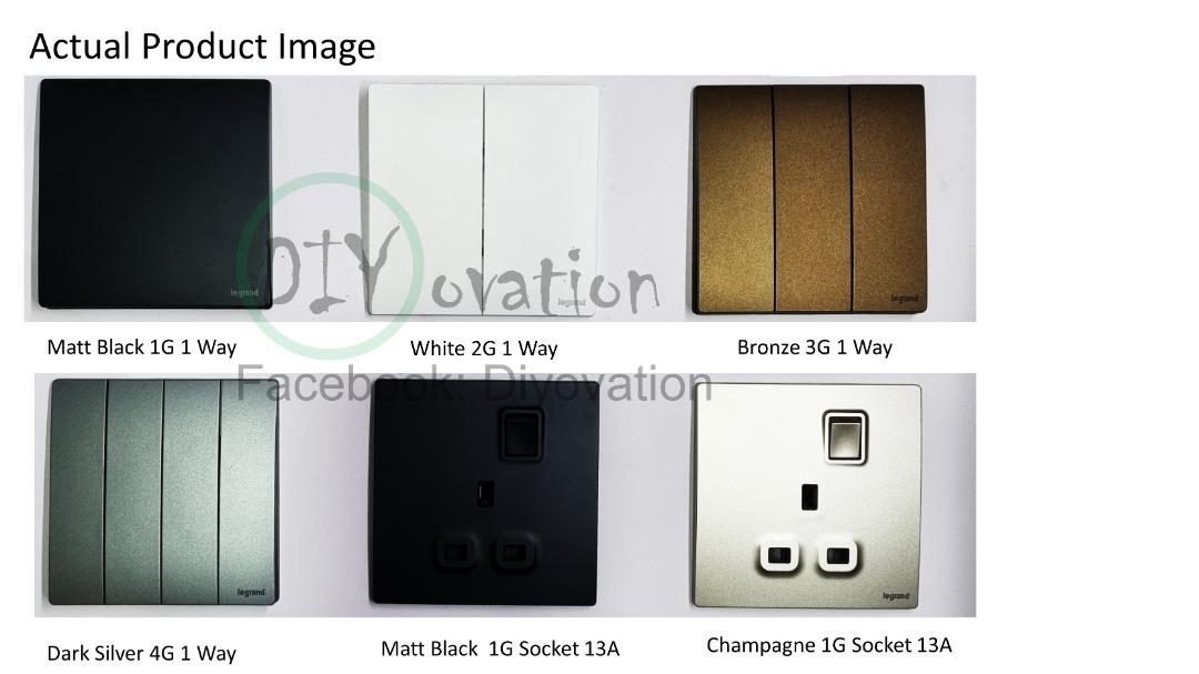 [Designer Colour Switches] Legrand Mallia Senses switch and socket