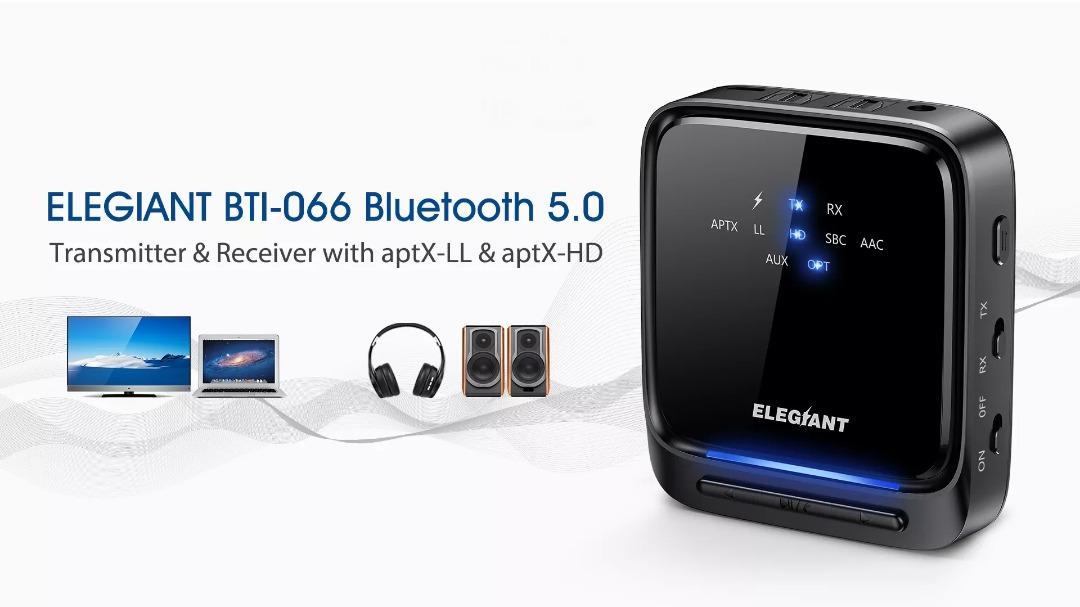 ELEGIANT 2in1 Bluetooth 5.0 Transmitter Receiver, Computers & Tech