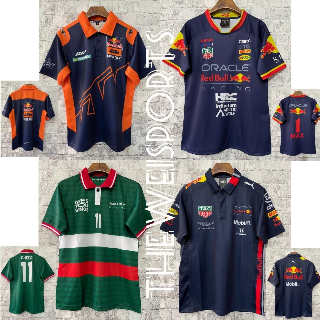 F1 Redbull Racing Jersey TShirt Polo Shirt Mercedes Ferrari McLaren