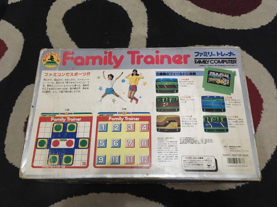 Family computer trainer pad (Category: Nintendo) located in Manila. Submitted by boyhet.thrift15 (Listing ID 1189715104, Image 2). Description: Family computer (family trainer pad) wit box slightly stained sa pad check nyo na lang sa last pic. Selling 1k.