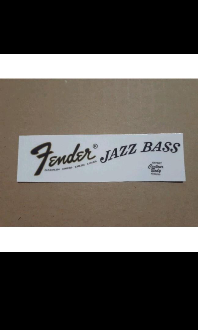 Fender jazz hotsell bass decal