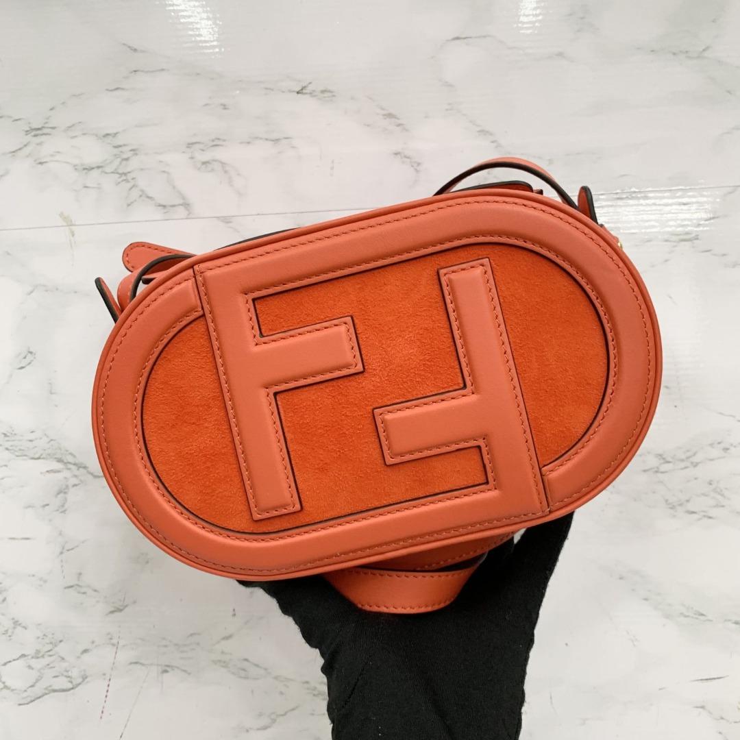 Fendi 8Bs058 Ff O'Clock Red Mini Camera Shoulder Bag 227026341 Ma, Luxury,  Bags & Wallets On Carousell