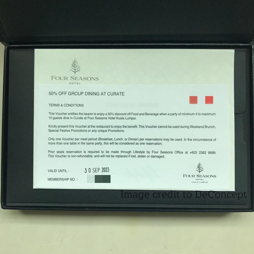 Four seasons hotel kuala lumpur Group dining buffet voucher ...