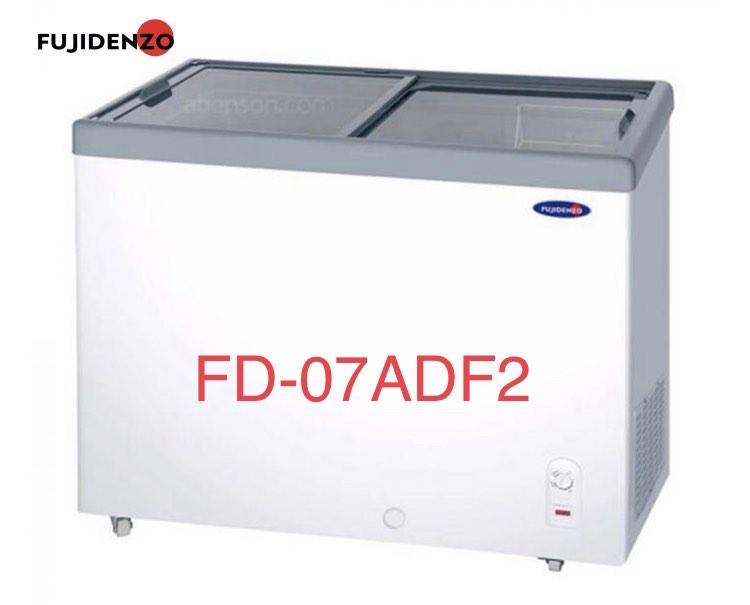 fujidenzo chest freezer sliding glass door 7cuft 11cuft 15cuft 18cuft