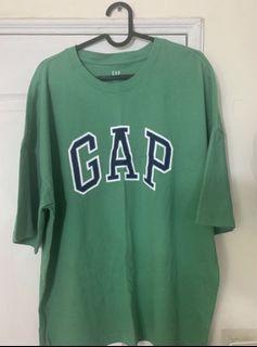GAP寬版短袖LOGO T 二手