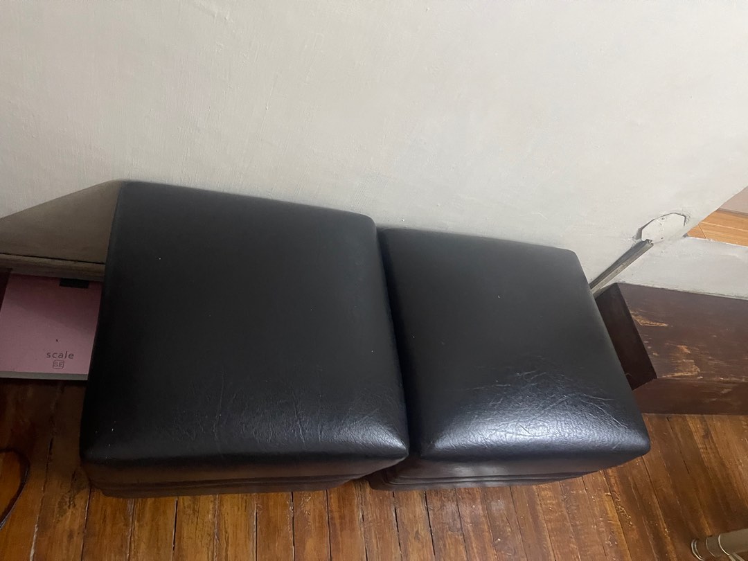 German Leather Black Sofa, Furniture & Home Living, Furniture, Sofas on