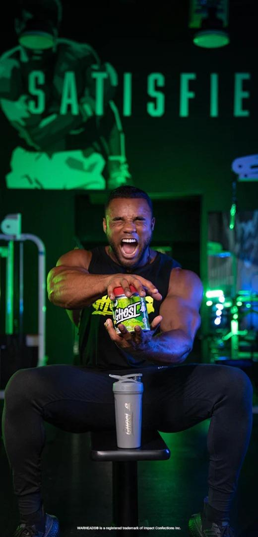 GHOST LEGEND ALL OUT X WARHEADS SOUR GREEN APPLE (HIGH STIM LOADED PRE