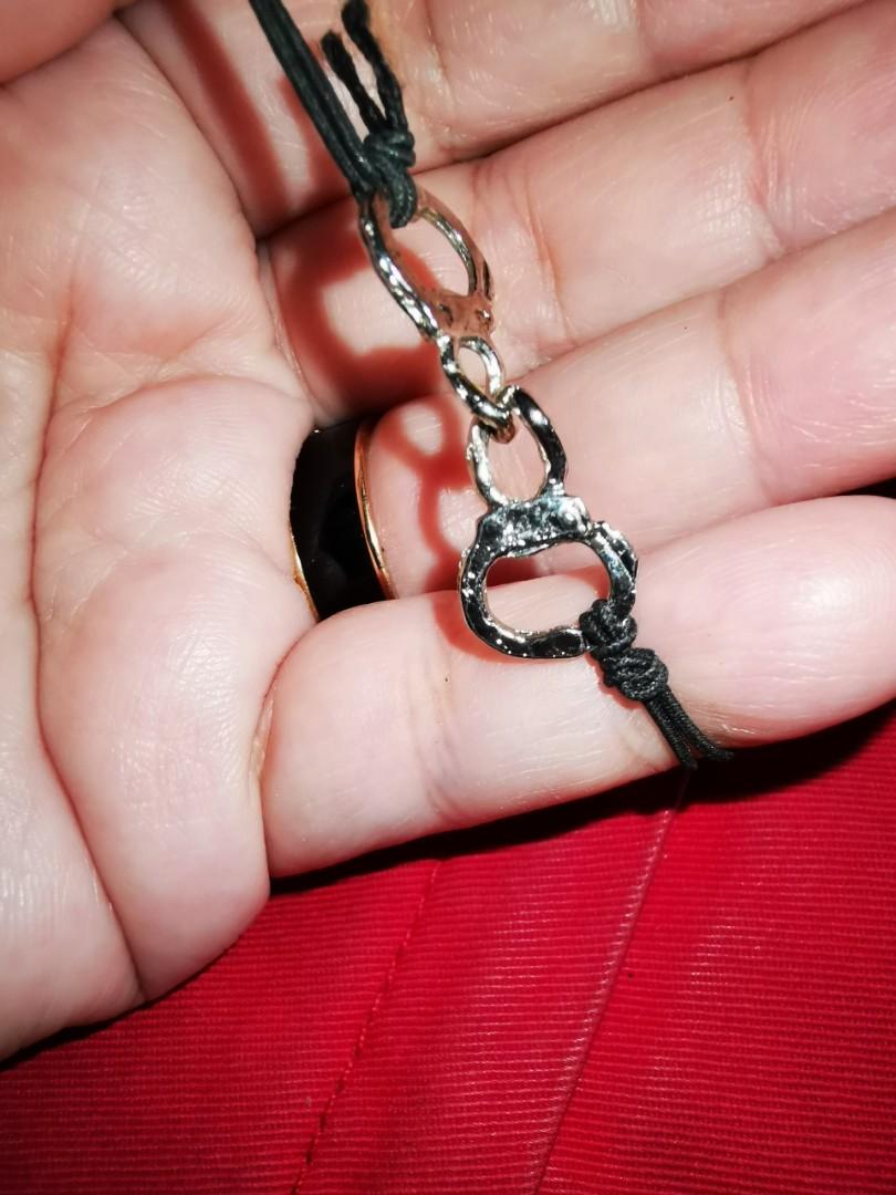 Handcuff bracelet black, Women's Fashion, Jewelry & Organizers