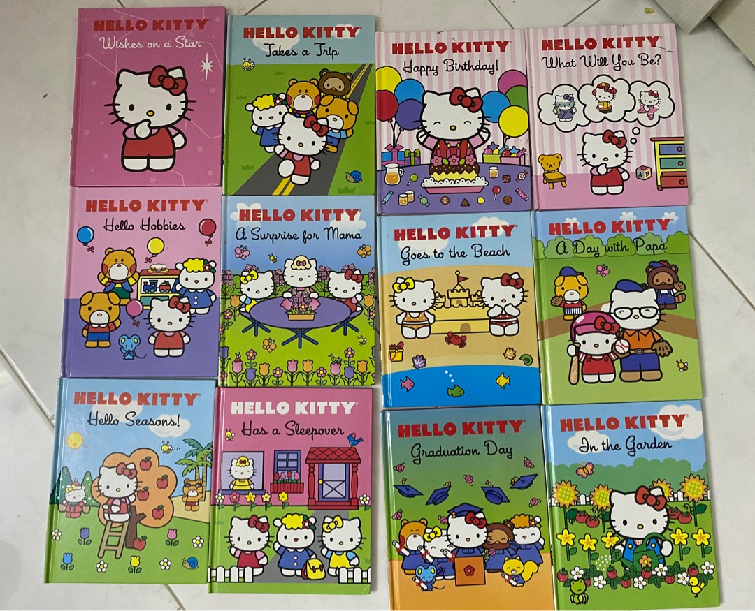 Hello Kitty Storybook Library Set of 12 Books; hardcover, preloved
