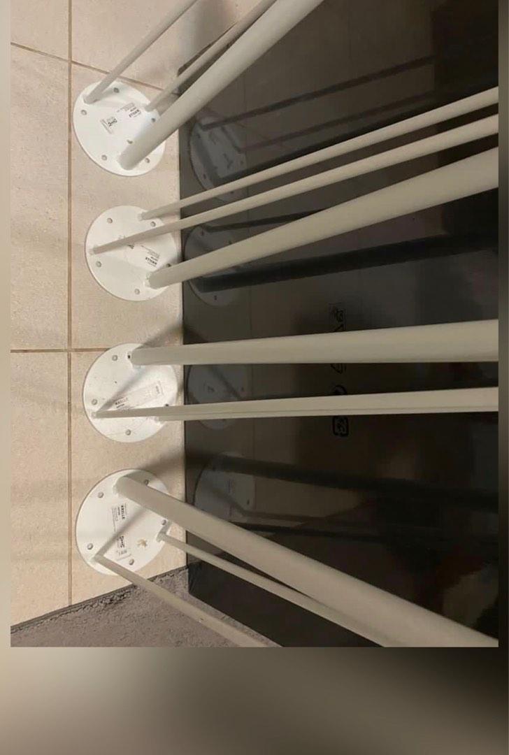 IKEA KRILLE Table Desk Legs with wheels/rolls/castors x 4, Furniture