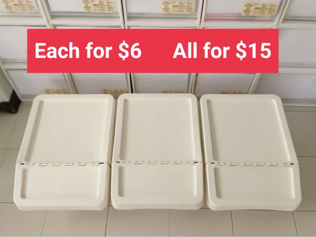 IKEA Storage Box with Lid /Sorting Bin, Furniture & Home Living, Home