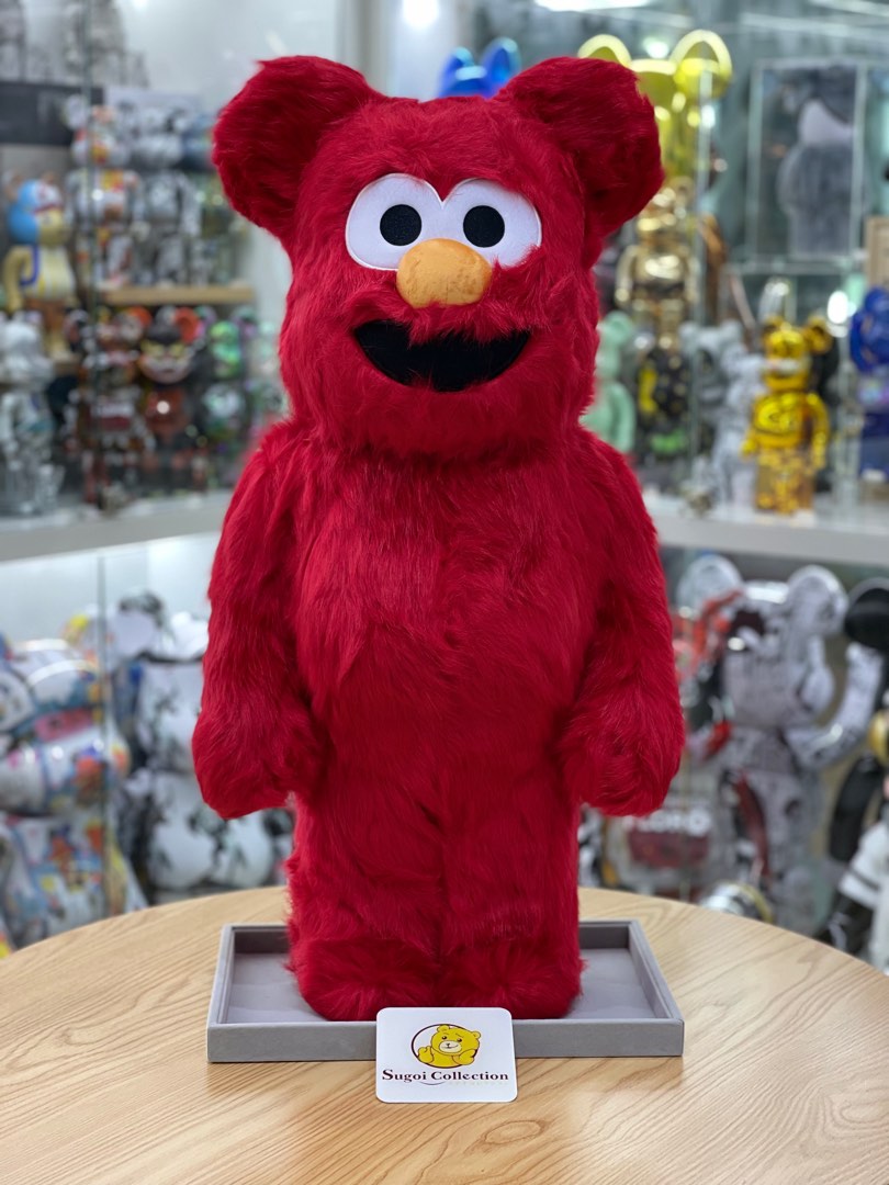 In Stock] BE@RBRICK x Sesame Street Elmo Costume Ver. 2.0 1000